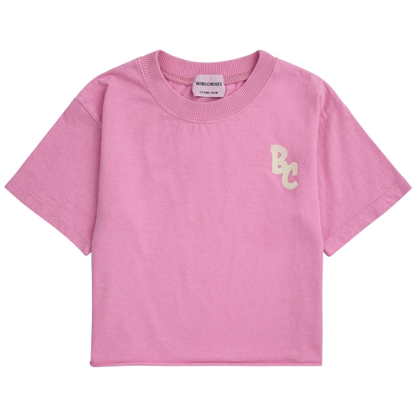 Bobo Choses BC short sleeve t-shirt pink 124AC015 