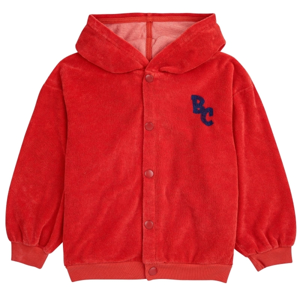 Bobo Choses BC Terry hoodie red 124AC057 