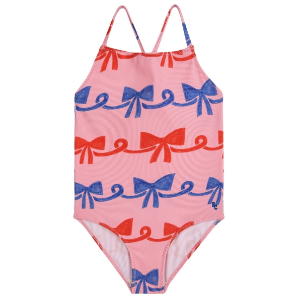 Bobo Choses Ribbon Bow all over swimsuit pink 124AC144 