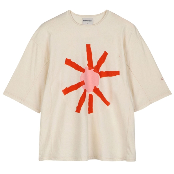 Bobo Choses Sun boxy adult t-shirt white 124AD009 