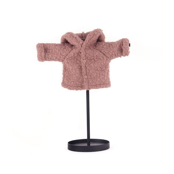 Miniland Woollen doll jacket 38 cm dirty pink LK30457 