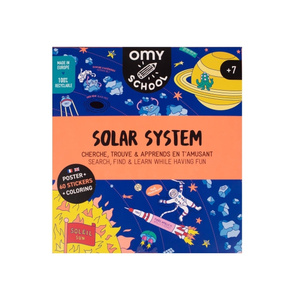 Omy Educational poster Solar system POSCHOOL02 