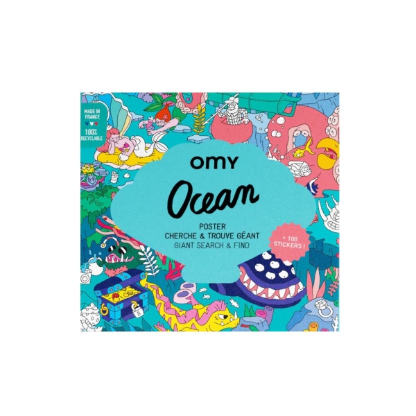 Omy Poster with stickers Ocean POSTIK13 