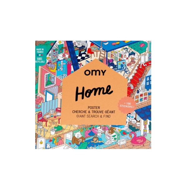 Omy Poster with stickers My house POSTIK12 