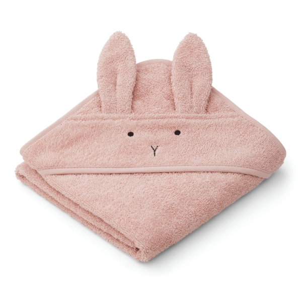 Liewood Albert hooded towel rabbit rose LW14757 