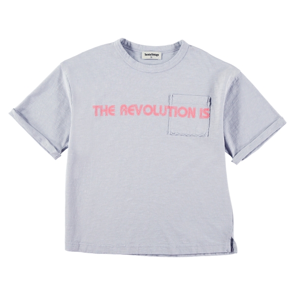 Tocoto Vintage Koszulka Oversized revolution szara S52224