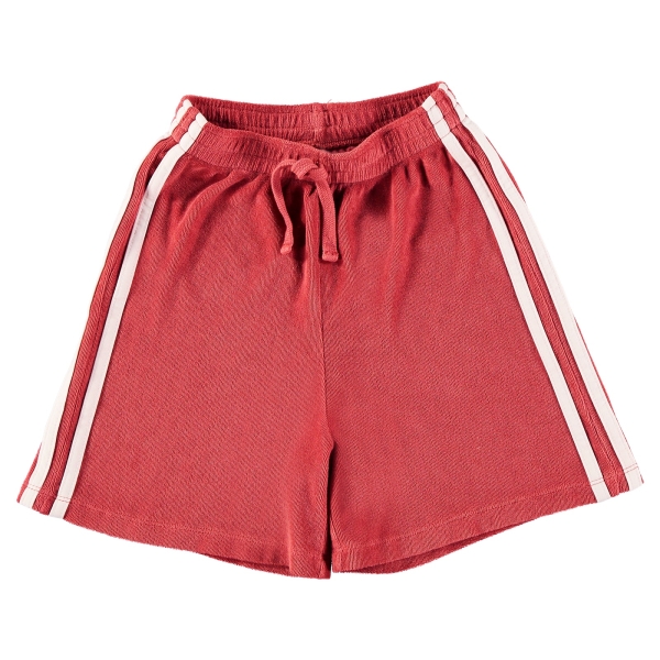 Tocoto Vintage Terry side stripe shorts dark pink S15124 
