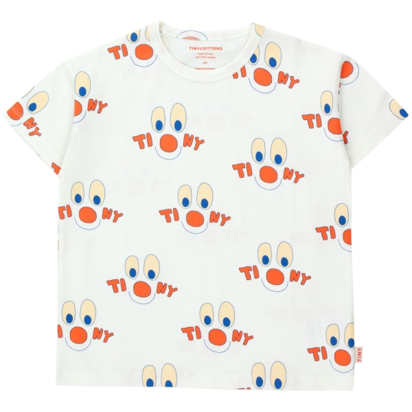 Tiny Cottons Clowns tee off white SS24-013-104 