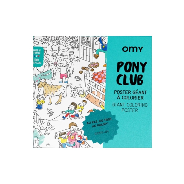 Omy Giant colouring book Riders club 100x70cm POS75 