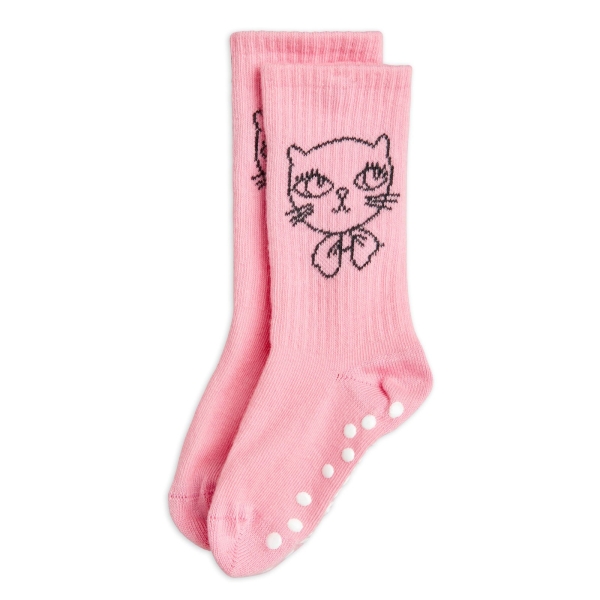 Mini Rodini Cathletes antislip socks pink 2426011828