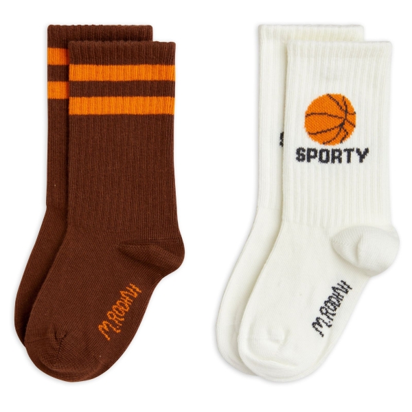 Mini Rodini 2 Pack Basketball socks multi 2426012000 