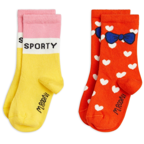 Mini Rodini 2 Pack Sporty socks multi 2426012100 