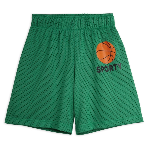 Mini Rodini Basket mesh shorts green 2423012475 