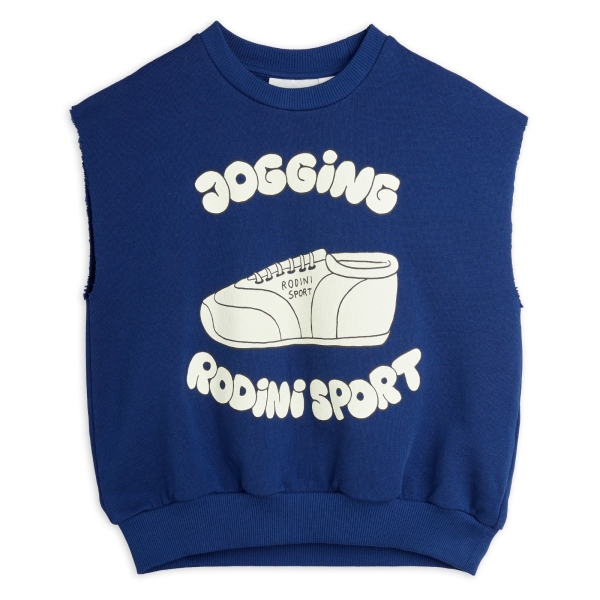 Mini Rodini Jogging short sleeve sweatshirt navy 2422011360 