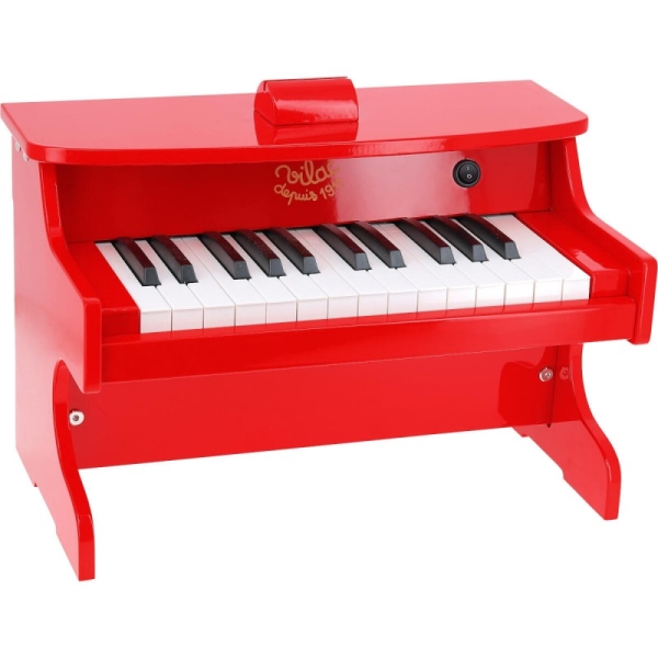 Vilac Pianino elektroniczne drewniane czerwone VIL-08372#i