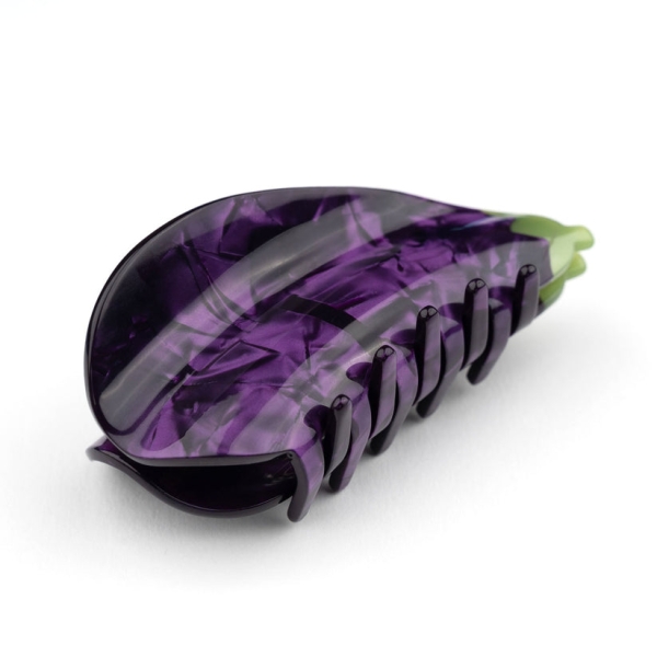 Coucou Suzette Eggplant hair clip CCS- PINCEAUBERGINE 