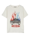 Finger in the nose Jason tee off white flame 242-1328-104 