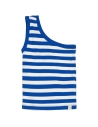 Finger in the nose Donna tank top big blue stripes 242-1331-2010 