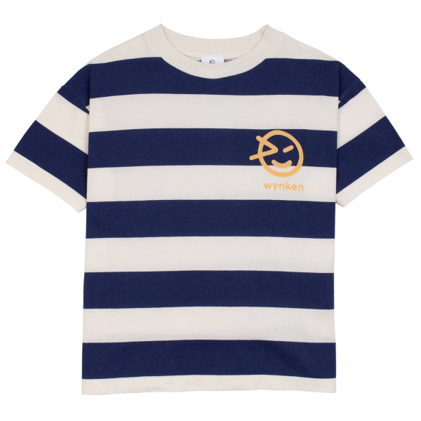 Wynken Koszulka Wide stripe ecru/navy WK16J16