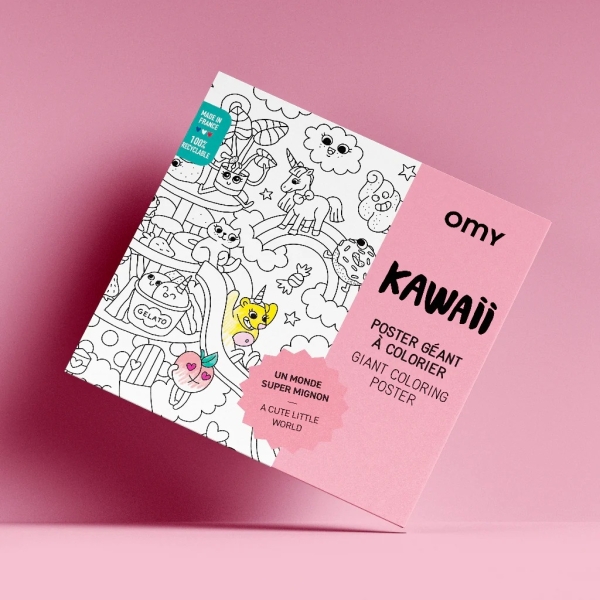 Omy Giant Kawaii colouring book 100x70cm POS67 