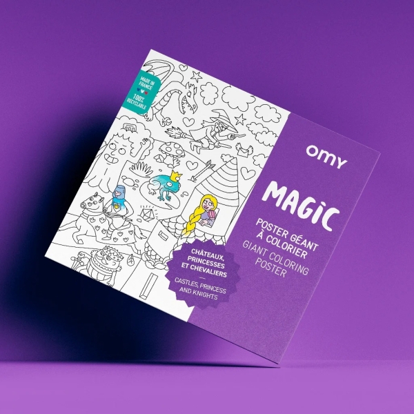 Omy Giant Magic colouring book 100x70cm POS206 