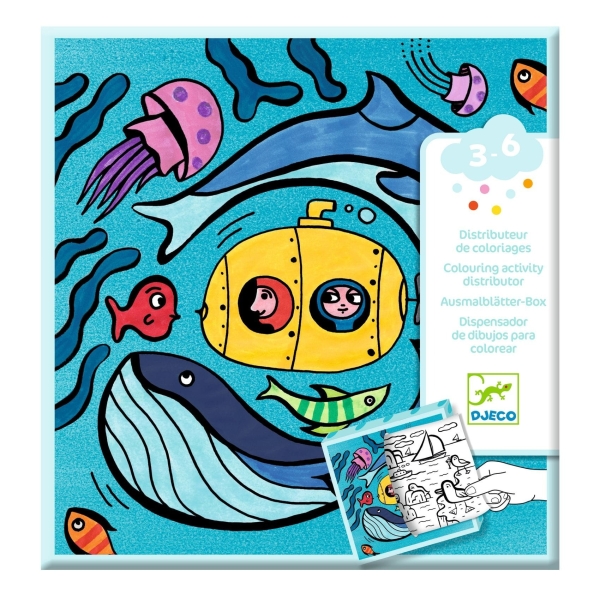 Djeco Colouring book with games Ocean DJ00051 
