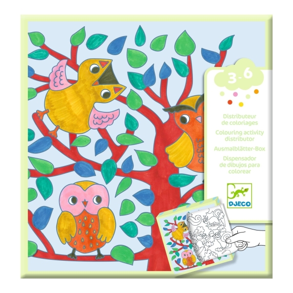 Djeco Colouring book with games Forest DJ00052 