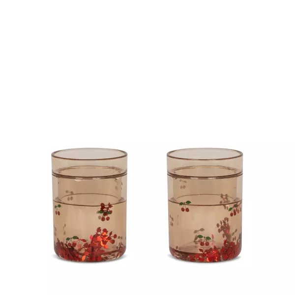 Konges Slojd 2 Pack Glitter cups cherry KS5069 