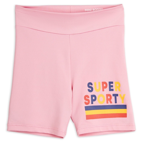Mini Rodini Sporty bike shorts pink 2423011628 