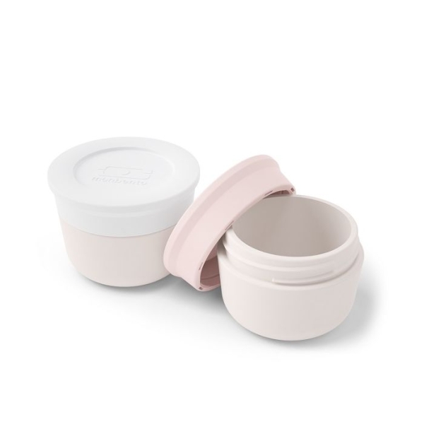 Monbento 2 Pack containers Temple S white/pink 20010048 