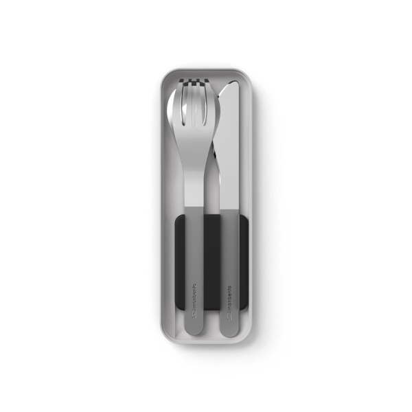 Monbento Slim box cutlery black 50300002 
