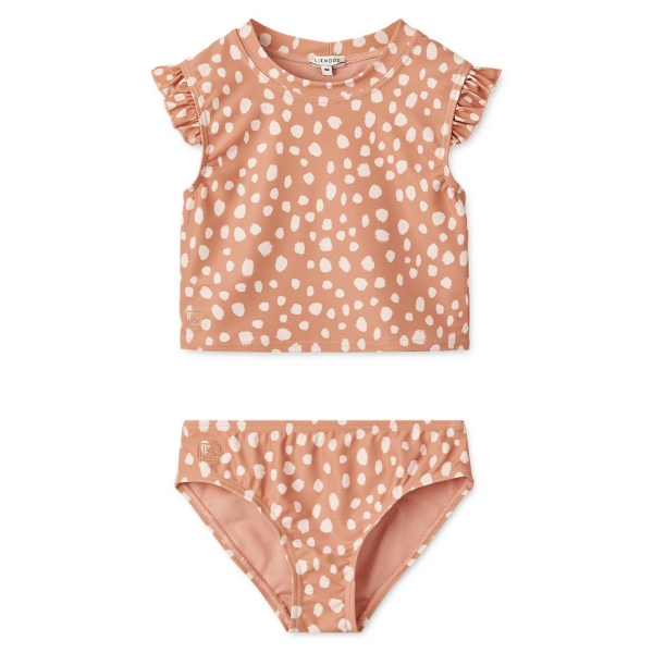 Liewood Judie printed bikini set leo spots/tuscany rose LW18594 