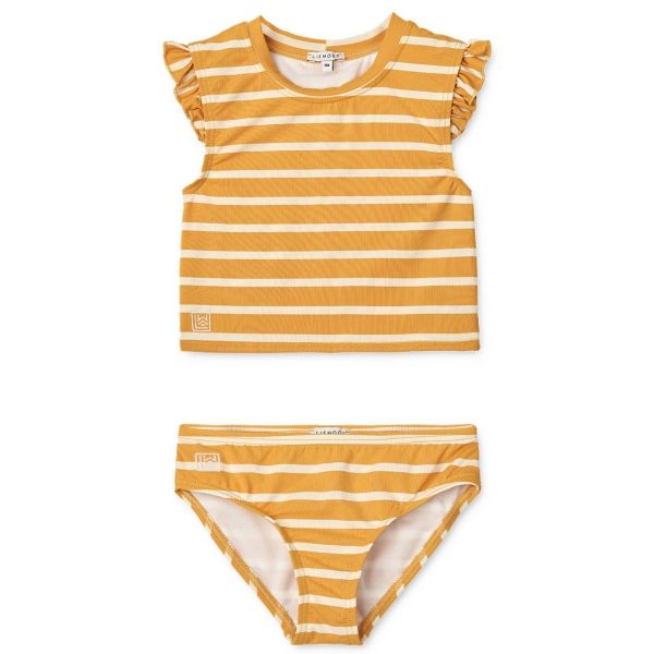 Liewood Judie stripe bikini set yellow mellow/creme de le creme LW18956 
