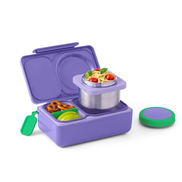 Omielife OMIEBOX UP Lunch box with thermos galaxy purple