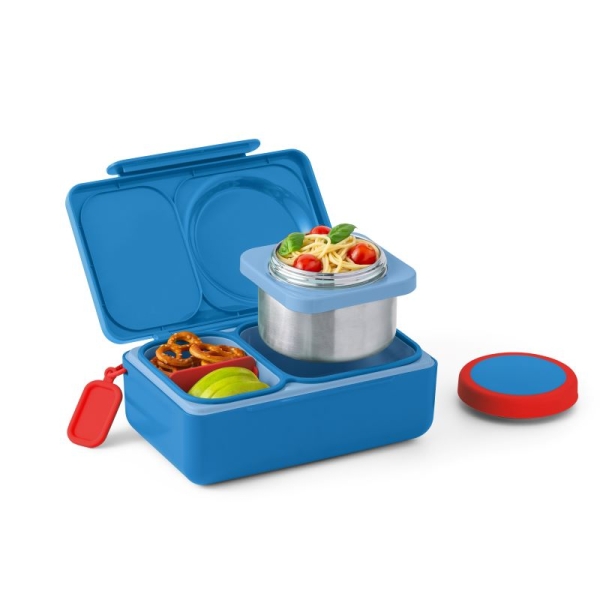 Omielife OMIEBOX UP Lunchbox mit Thermoskanne kosmisches Blau OMIEBOXUP-COSMICBLUE