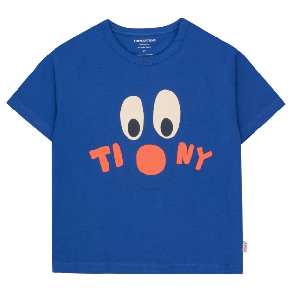 Tiny Cottons Winziges Clown-T-Shirt in Ultramarin SS24-063-J29