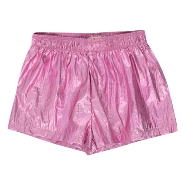 Tiny Cottons Shiny shorts metalic pink SS24-244-N53 