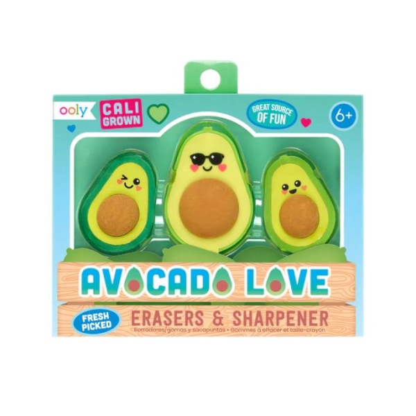 OOLY Sharpener and eraser set Avocado 112-113 