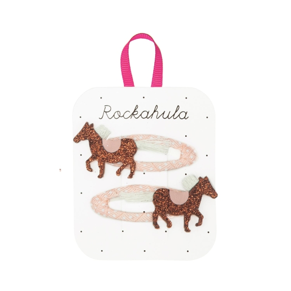 Rockahula Kids Set of 2 hair clips Country horse H2131B