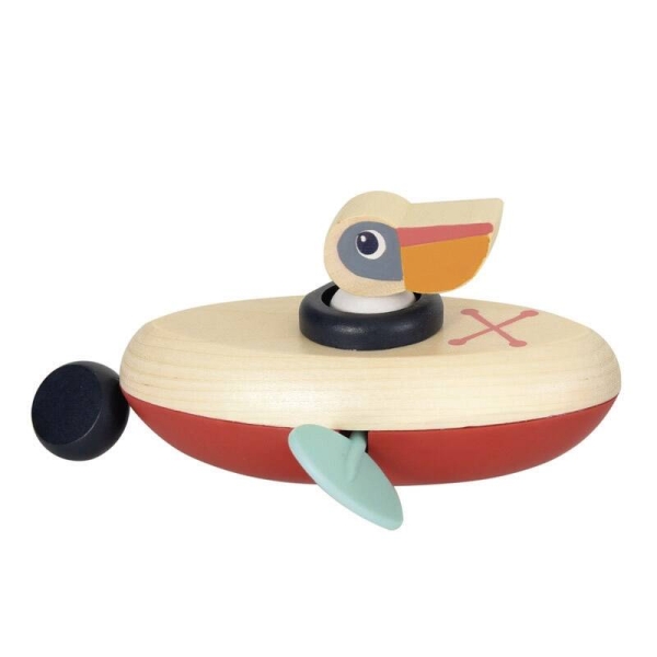 Egmont Toys Pelican turn-to-go boat bath toy 511145 