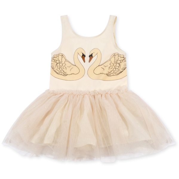 Konges Slojd Sukienka Fairy ballerina strap buttercream glitter KS100609 