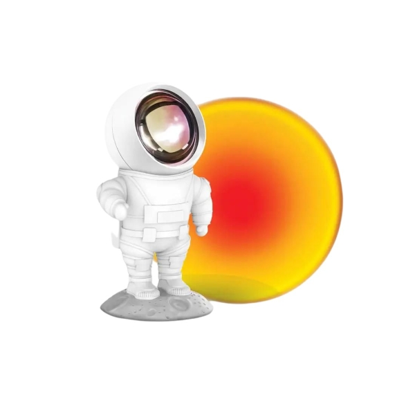 Lampe de projection Mobility On Board Astronaut Coucher de soleil orange
