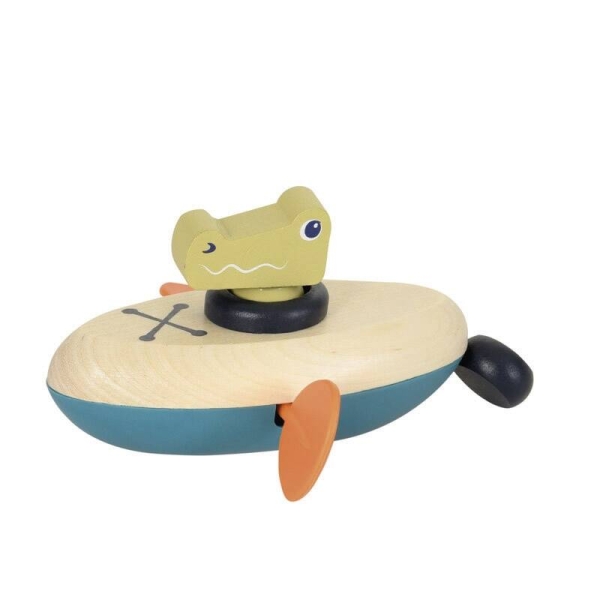Egmont Toys Zabawka do kąpieli nakręcana łódź Krokodyl 511146 