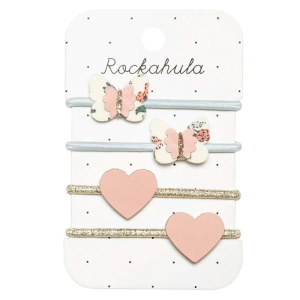 Rockahula Kids Set of 4 Flora butterfly ponies hair bands H2104W