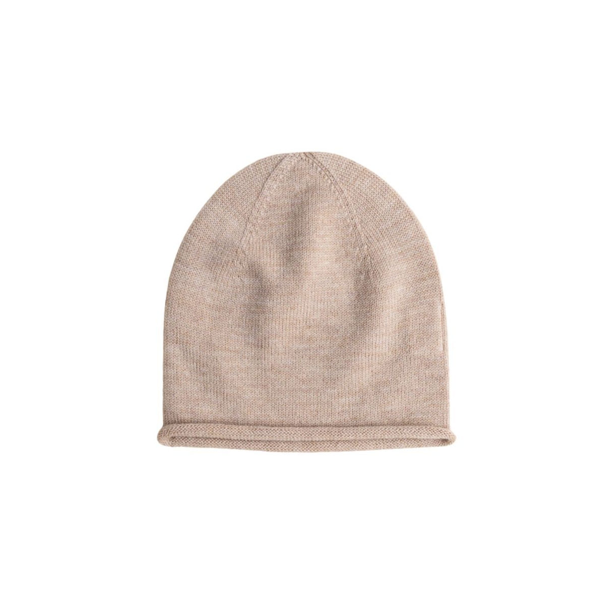 Hvid Efa beanie sand 