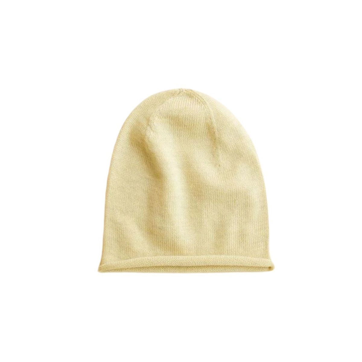 Hvid Efa beanie light yellow 