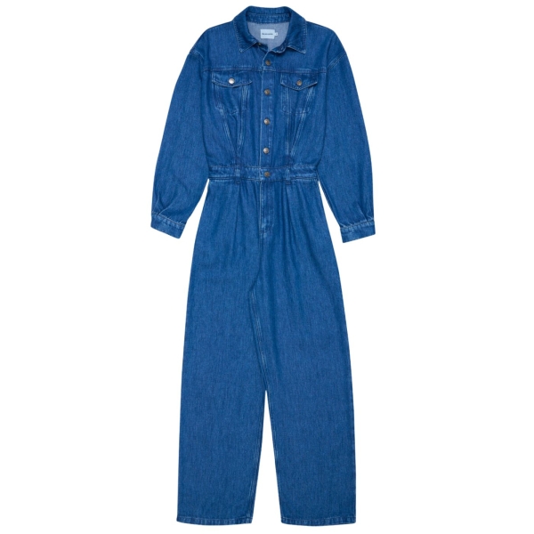 The New Society Woodland adult jumpsuit denim blue S24WDNJS2S4