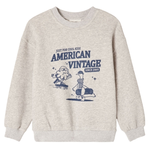 American Vintage Kodytown Sweatshirt mildrot plaire chine