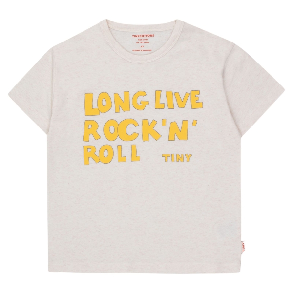 Tiny Cottons Koszulka Rock'n'roll light cream heather SS24-065-L24 