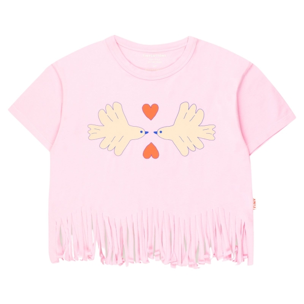 Tiny Cottons Doves tee light pink SS24-068-N09 